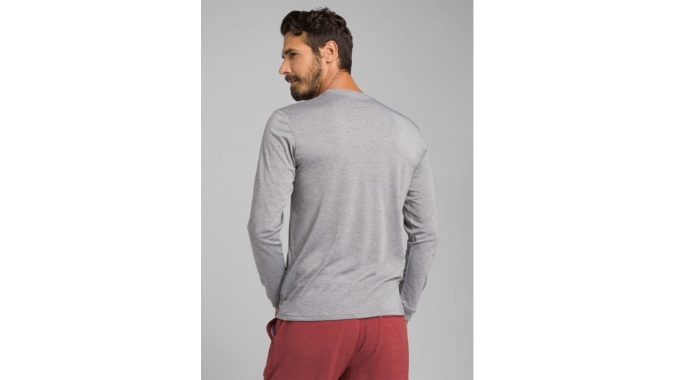 prAna Neriah Long Sleeve Crew, Silver Spray, XSmall, M21191532 -049-XS