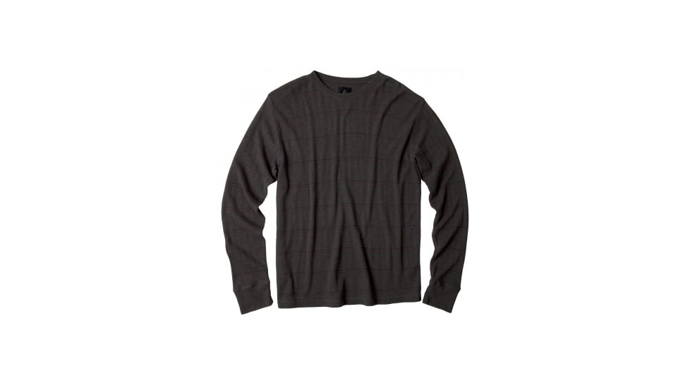 prAna Ninebark Longsleeve Crew - Men's-Charcoal-Small