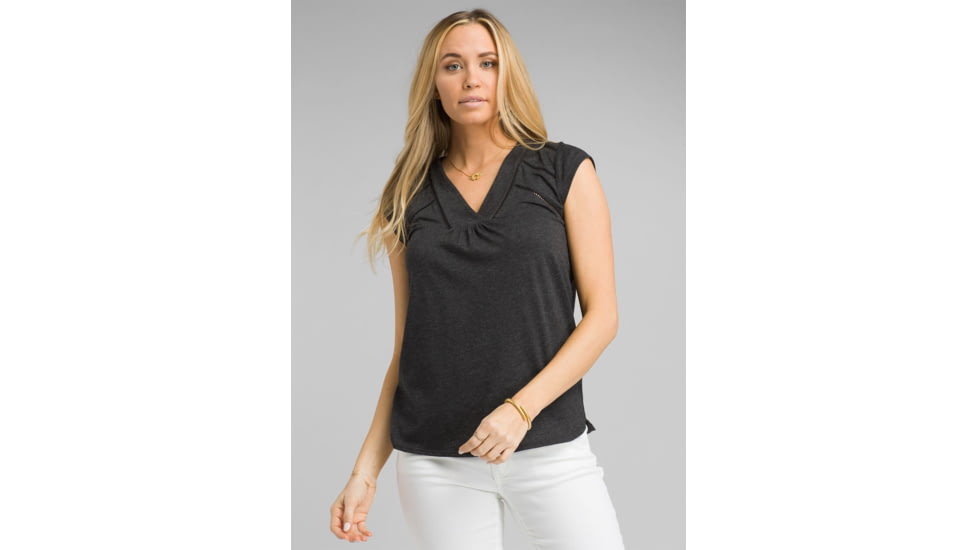 prAna Novelle Top, Black, XLarge, W11190750 -001-XL