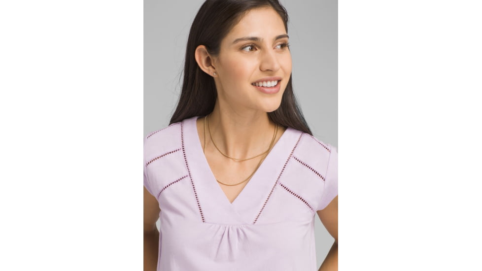 prAna Novelle Top, Bleached Lavender, XLarge, W11190750 -534-XL