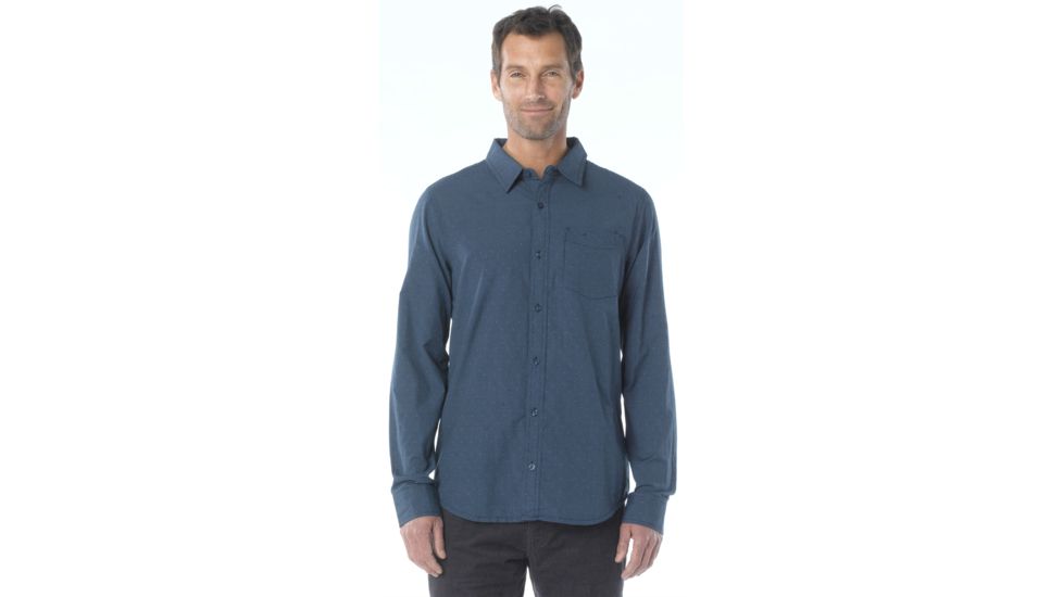 prAna Odin Slim Shirt - Men's-Dress Blue-Medium