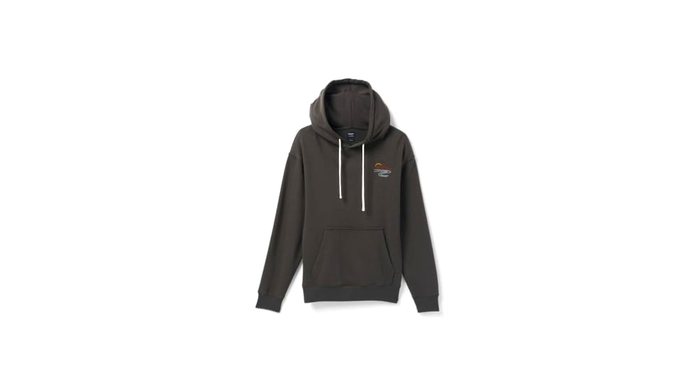 prAna Organic Graphic Hoodie - Women's, Medium, Washed Black Mountain, 1967741-001-M