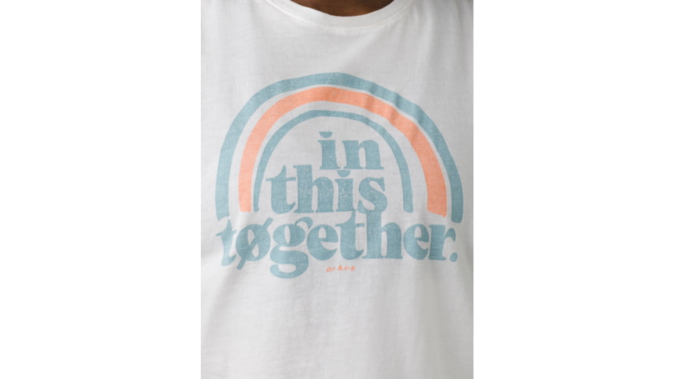 prAna Organic Graphic Sleeveless Top, In This Together, Medium, 1962781-101-M