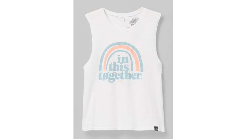 prAna Organic Graphic Sleeveless Top, In This Together, Medium, 1962781-101-M