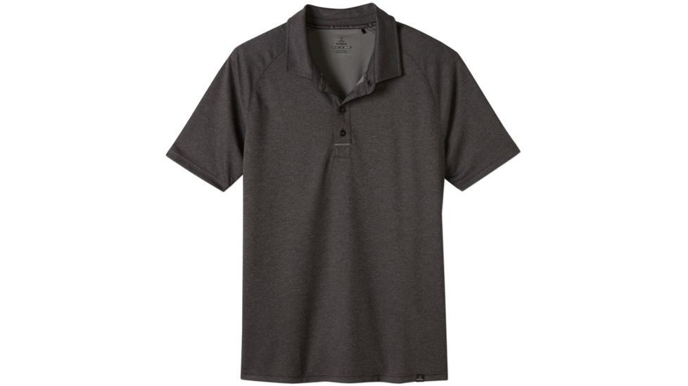 prAna Orion Polo - Men's-Charcoal-Large