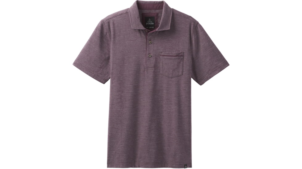 prAna Pacer Polo - Men's-Dark Plum-X-Large