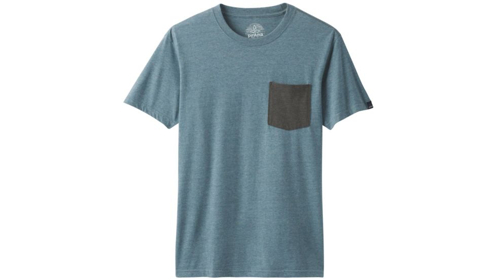 prAna Pocket T-Shirt - Mens, Blue Note Heather, Small, M1POCK316-BNHT-S