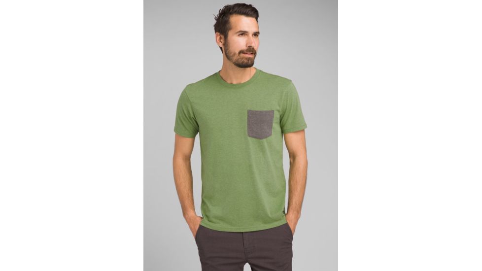 prAna Pocket T-Shirt - Mens, Matcha Heather, Medium, M1POCK316-MCHT-M