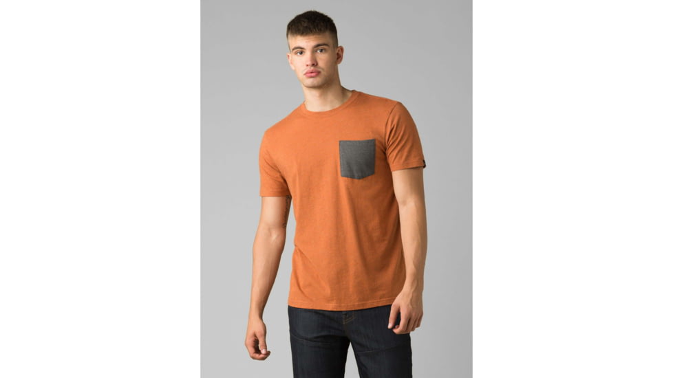prAna Pocket T-Shirt - Mens, Russet Heather, Extra Large, M1POCK316-RUHT-XL