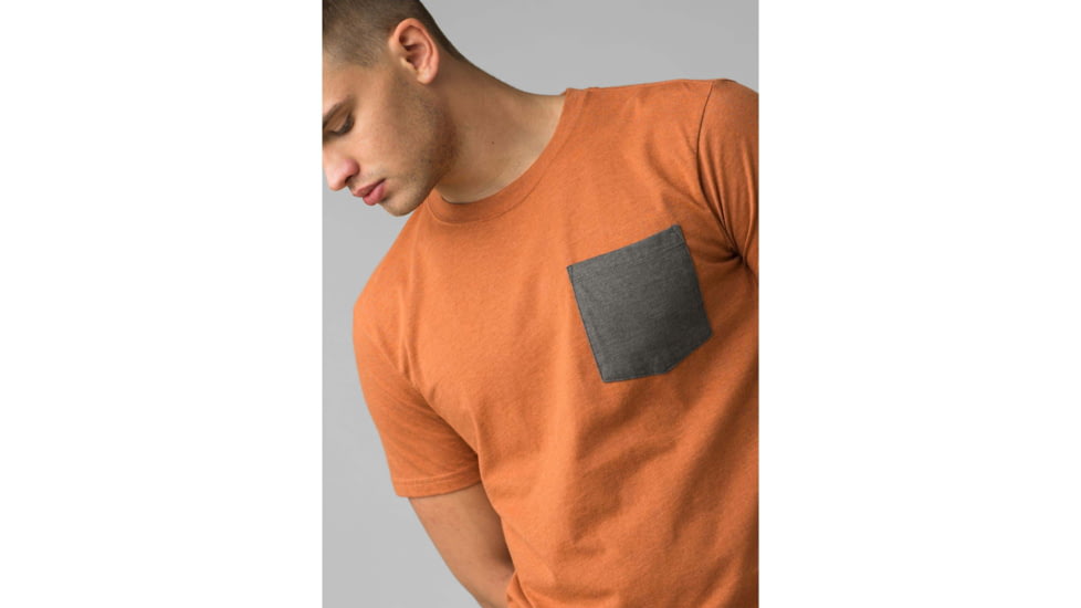 prAna Pocket T-Shirt - Mens, Russet Heather, Extra Large, M1POCK316-RUHT-XL
