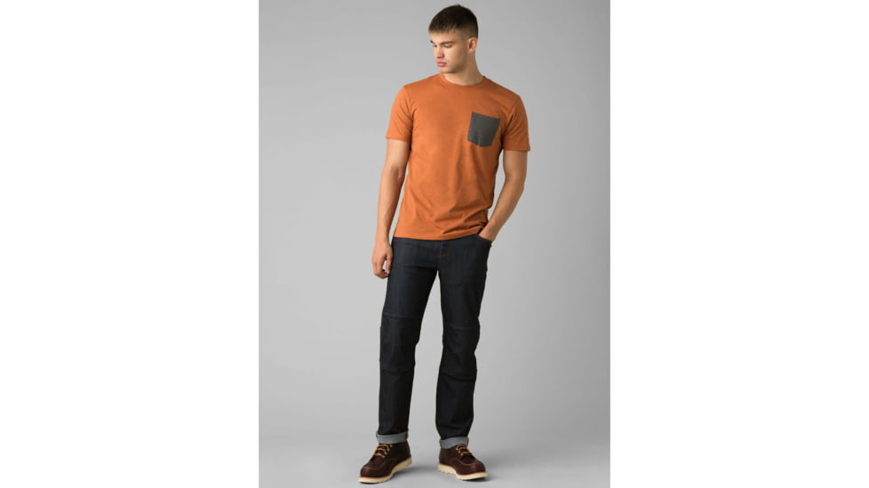 prAna Pocket T-Shirt - Mens, Russet Heather, Extra Large, M1POCK316-RUHT-XL