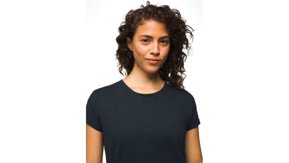 prAna Cozy Up T-Shirt - Womens, Stormy Night Heather, XS, 1964391-409-XS