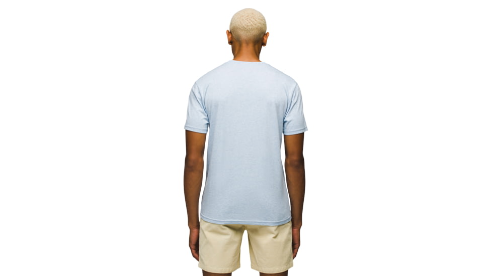 prAna Graphic SS Tee - Mens, Crescent Bay Heather Paradigm, XL, 1973501-404-ST-XL