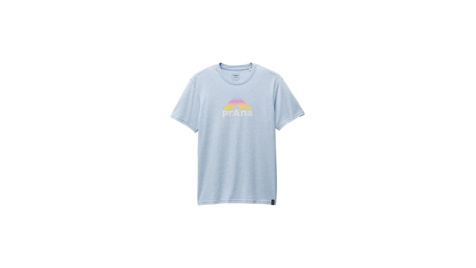 prAna Graphic SS Tee - Mens, Crescent Bay Heather Paradigm, XL, 1973501-404-ST-XL