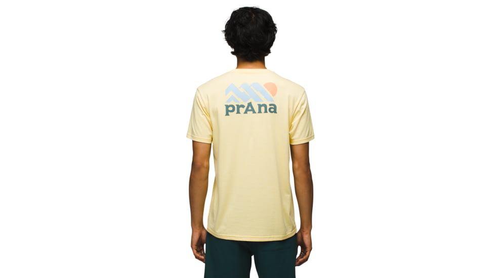 prAna Graphic SS Tee - Mens, Maize Heather Range, S, 1973501-700-ST-S