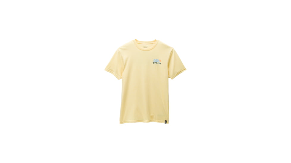 prAna Graphic SS Tee - Mens, Maize Heather Range, S, 1973501-700-ST-S