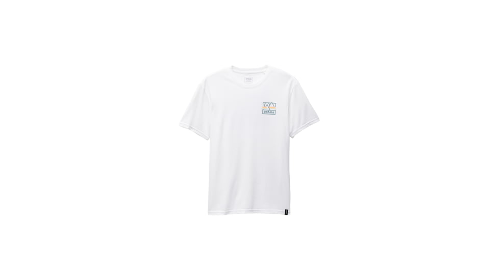 prAna Graphic SS Tee - Mens, White Spectrum, M, 1973501-100-ST-M