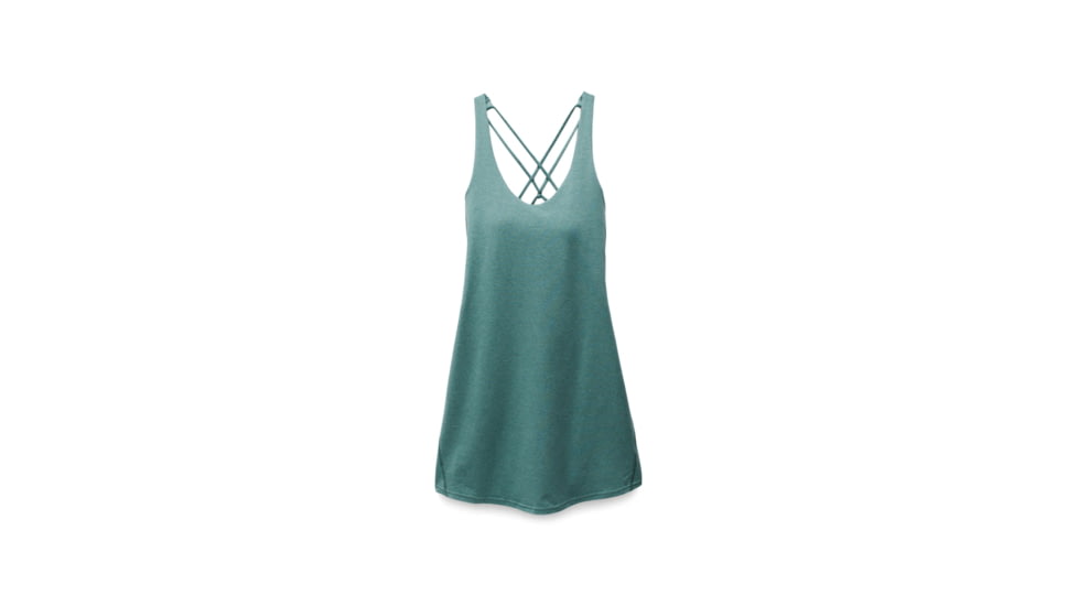 prAna Heavana Every Day Dress - Womens, Cool Dusk Heather, XXS, 2066871-400-XXS