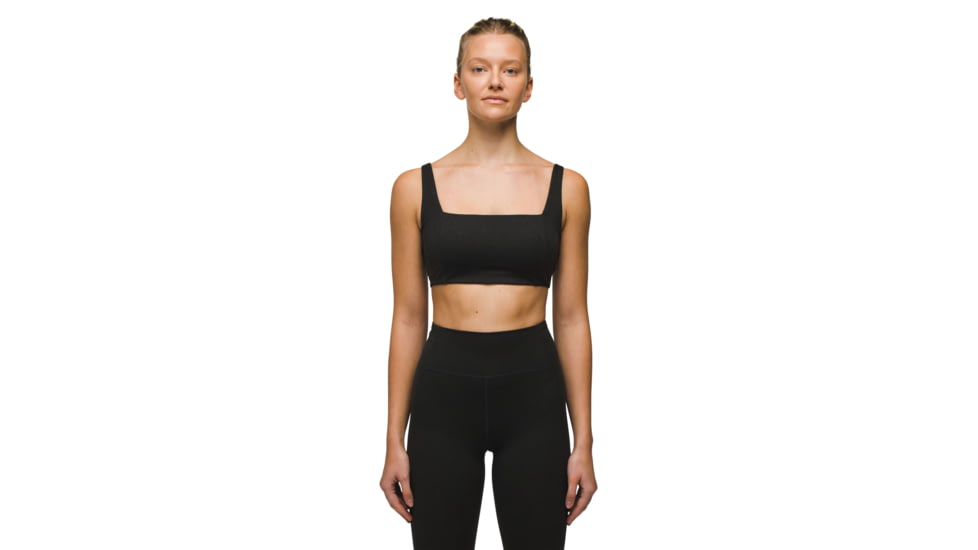 prAna Heavana Hot Spell Bra - Womens, Black Heather, XL, 2066821-004-XL