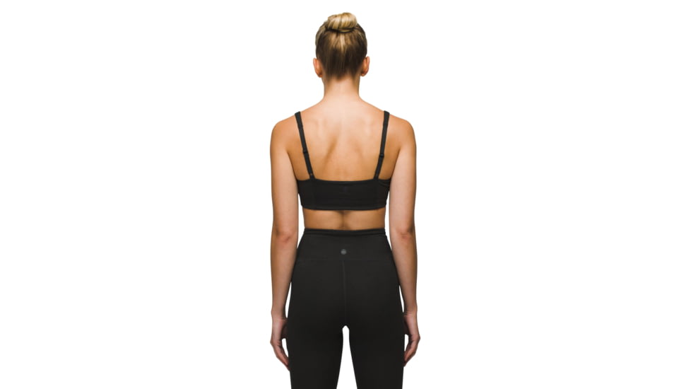 prAna Heavana Hot Spell Bra - Womens, Black Heather, XL, 2066821-004-XL
