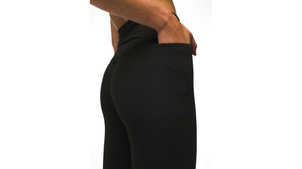 prAna Heavana Pocket Legging - Womens, Black Heather, L, 2066621-001-L