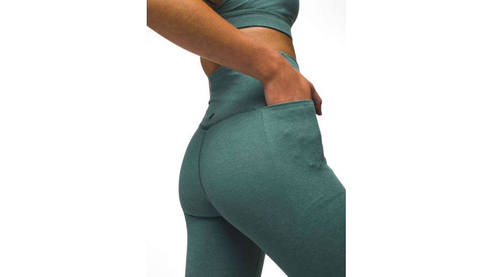 prAna Heavana Pocket Legging - Womens, Cool Dusk Heather, L, 2066621-400-L