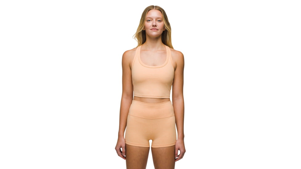 prAna Heavana Racerback Bralette - Womens, Aura Glow Heather, S, 2066831-800-S