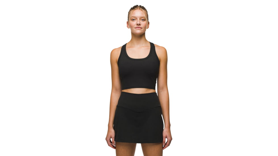 prAna Heavana Racerback Bralette - Womens, Black Heather, S, 2066831-001-S