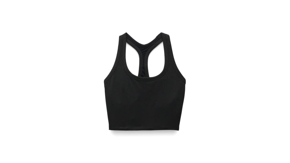 prAna Heavana Racerback Bralette - Womens, Black Heather, S, 2066831-001-S
