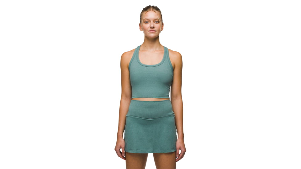 prAna Heavana Racerback Bralette - Womens, Cool Dusk Heather, L, 2066831-400-L