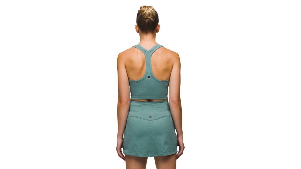 prAna Heavana Racerback Bralette - Womens, Cool Dusk Heather, L, 2066831-400-L
