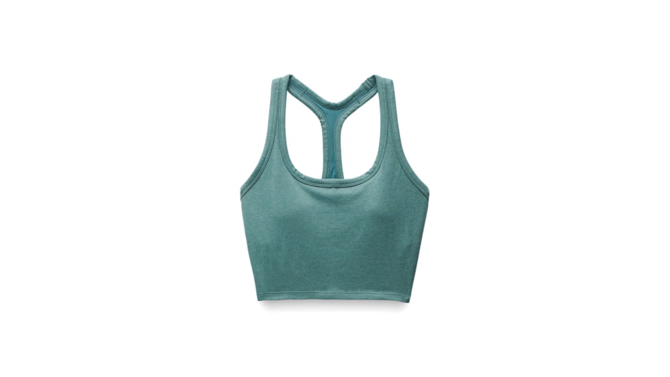prAna Heavana Racerback Bralette - Womens, Cool Dusk Heather, L, 2066831-400-L