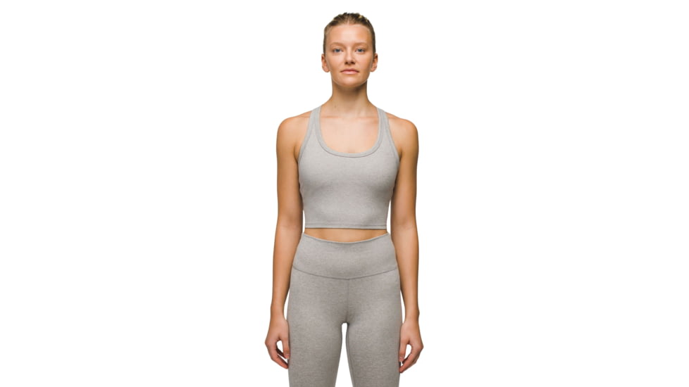 prAna Heavana Racerback Bralette - Womens, Heather Grey, XL, 2066831-022-XL