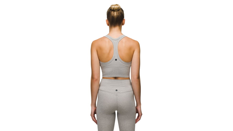 prAna Heavana Racerback Bralette - Womens, Heather Grey, XL, 2066831-022-XL