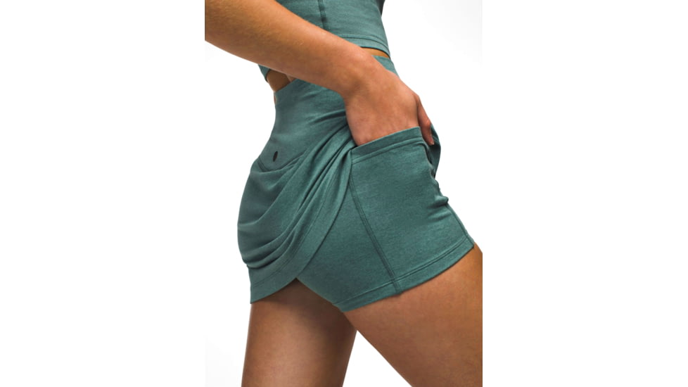 prAna Heavana Skirt - Womens, Cool Dusk Heather, XL, 2065061-400-XL