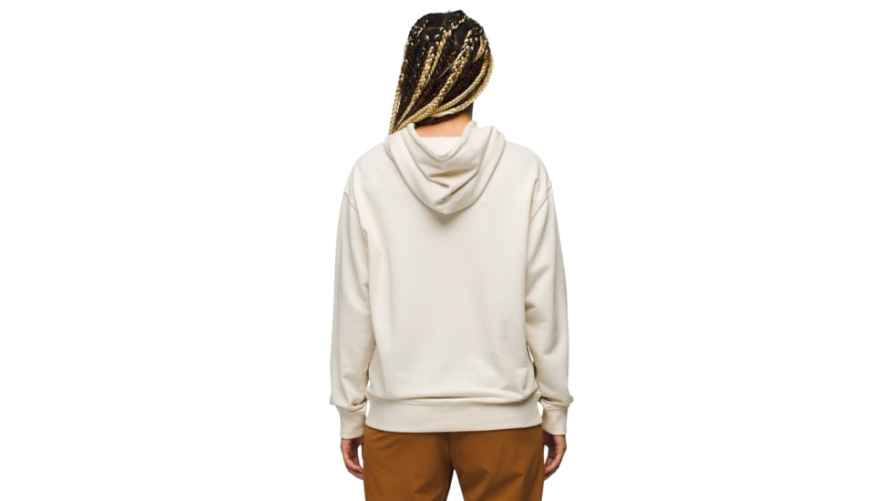 prAna Organic Graphic Hoodie - Womens, Canvas Luna, XL, 1967741-251-XL