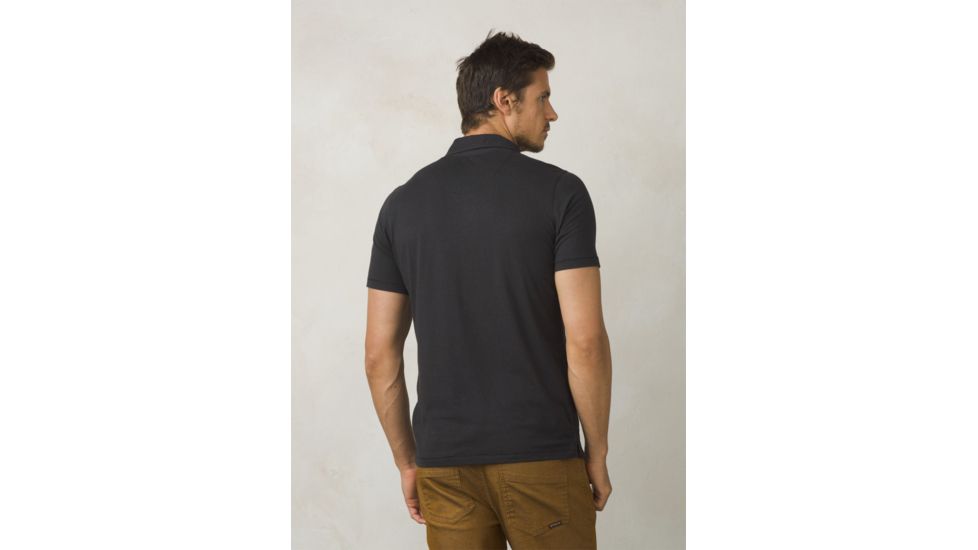 Prana PrAna Polo Mens, Black, Small, M11181339-BLK-S