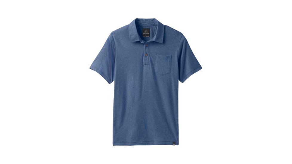 prAna Polo - Men's, Denim Heather, Large, M11181339-DEHT-L