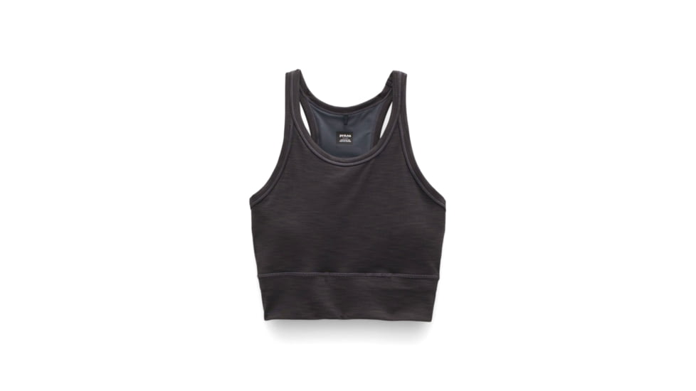 prAna Becksa Bralette - Womens, Black Heather, S, 1970491-001-S