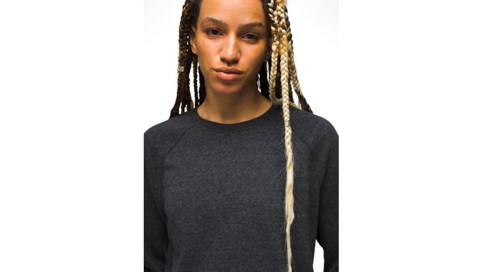 prAna prAna Cozy Up Sweatshirt - Womens, Charcoal Heather, XS, 1967291-022-XS