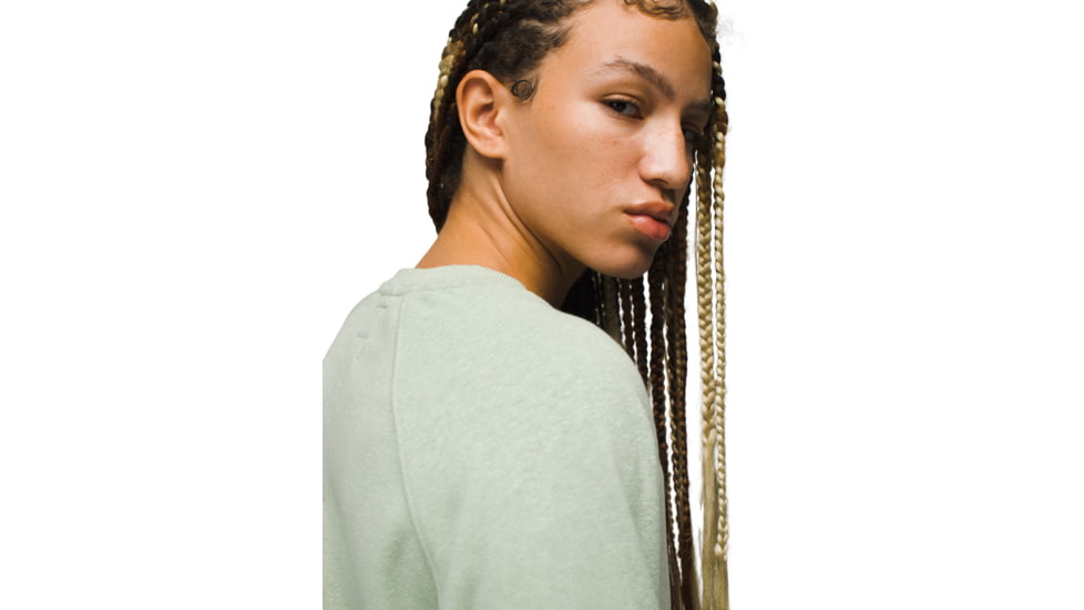 prAna prAna Cozy Up Sweatshirt - Womens, Pale Aloe Heather, M, 1967291-302-M