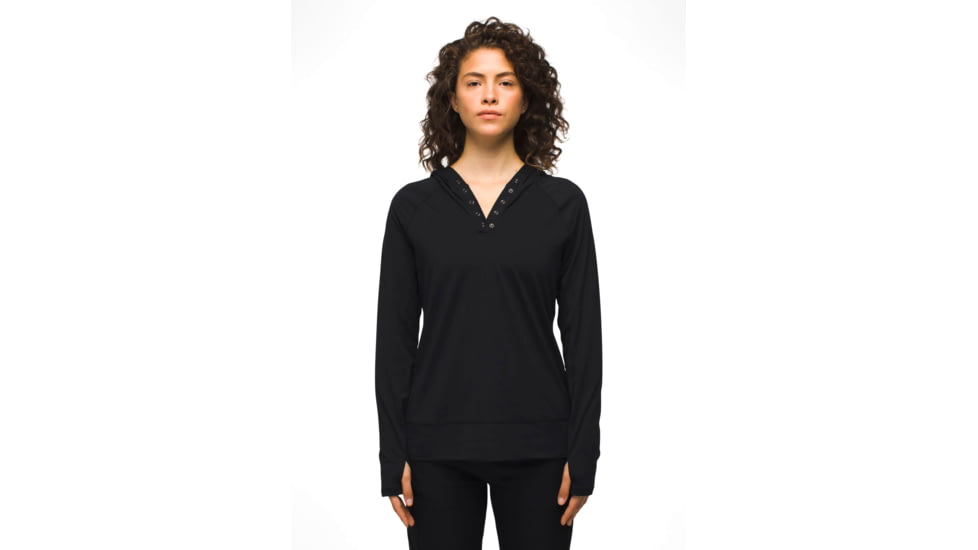 prAna Sol Searcher Hoodie - Womens, Black, L, 1971551-001-L