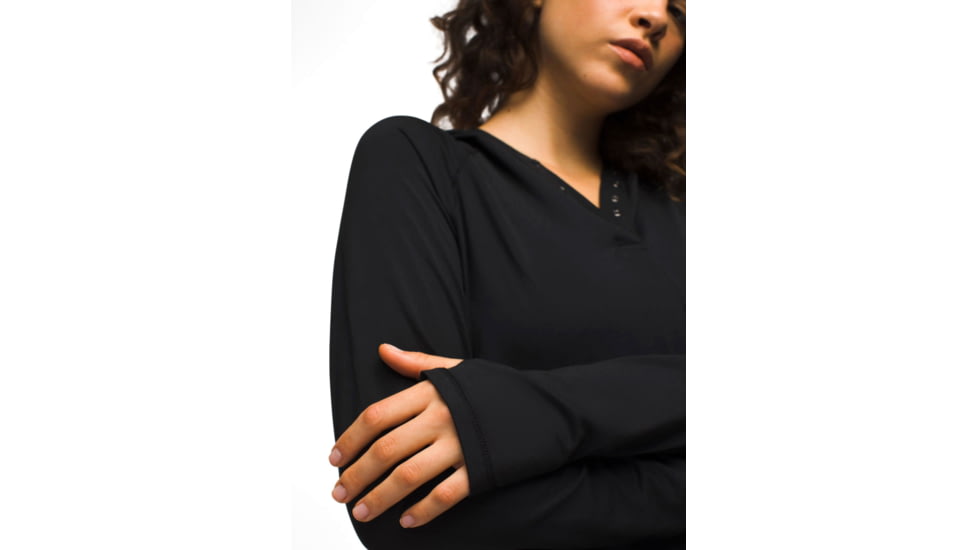 prAna Sol Searcher Hoodie - Womens, Black, L, 1971551-001-L