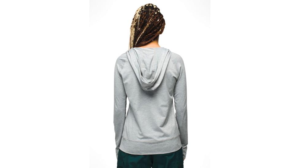 prAna Sol Searcher Hoodie - Womens, Heather Grey, Large, 1971551-020-L