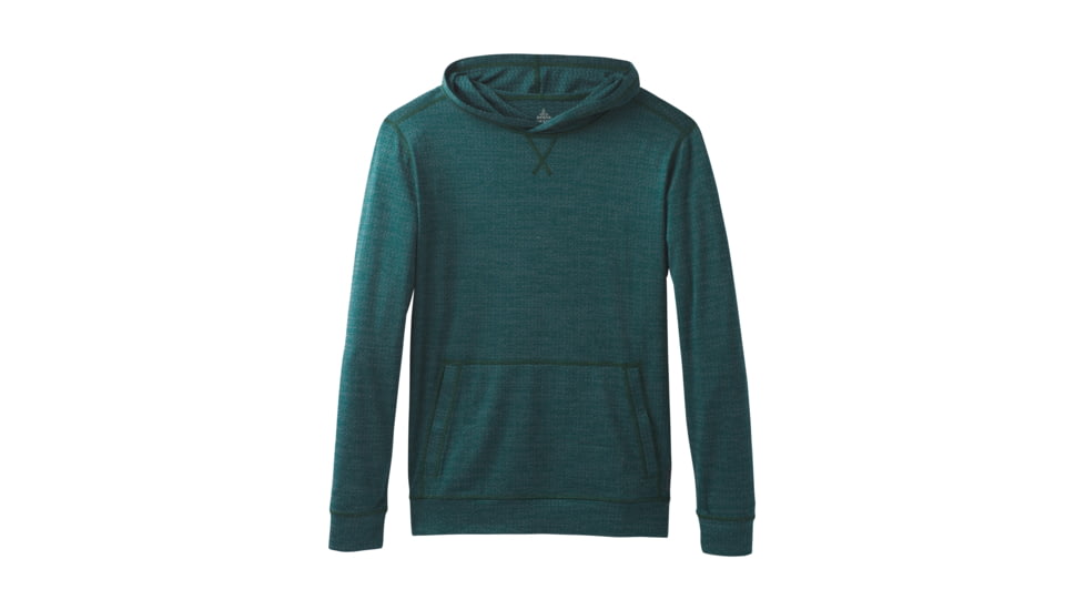 prAna Pratt Long Sleeve Hoodie - Mens, Highland Green, Small, M23180485-HLGR-S