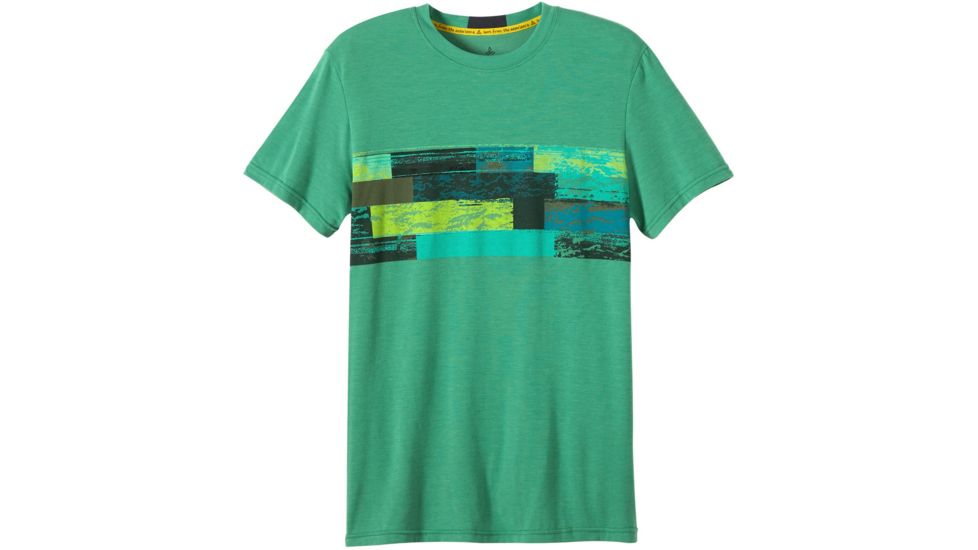 prAna Printed Ridge Tech T-Shirt - Men's -Dusty Pine-Small