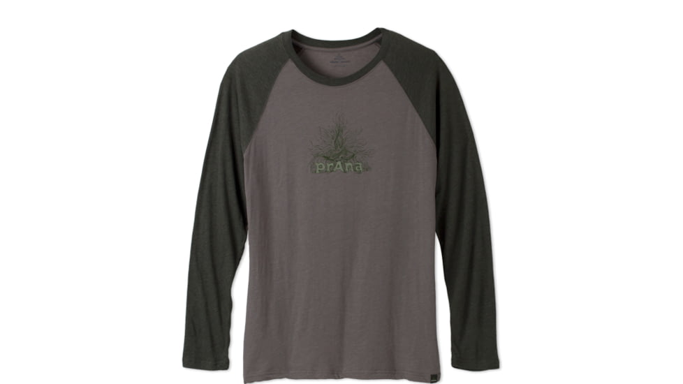 prAna Radiant Heathered Raglan Shirt - Men's -Ash-Medium