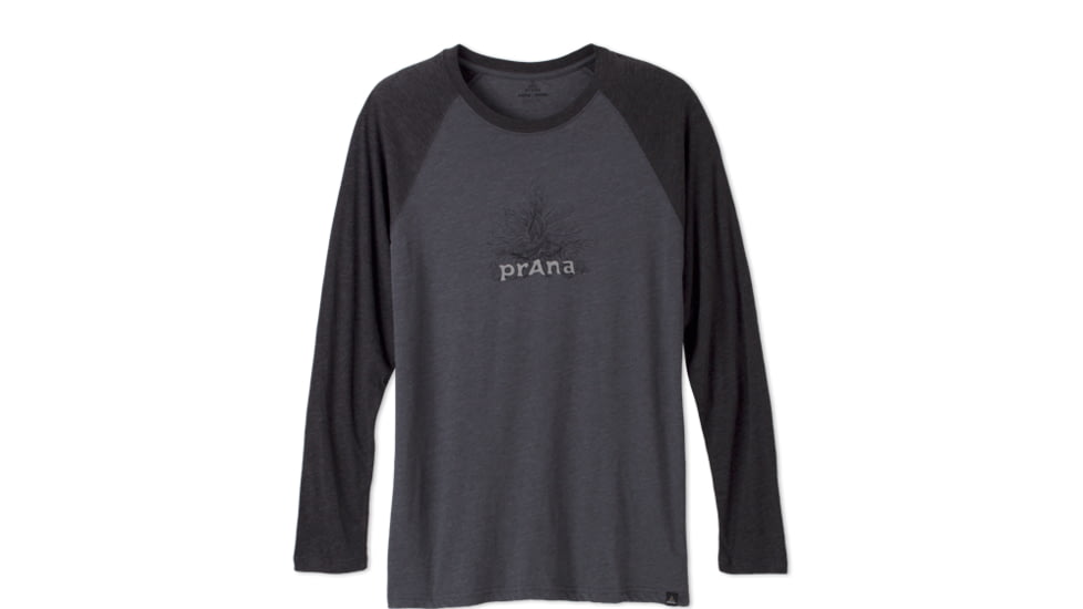 prAna Radiant Heathered Raglan Shirt - Men's -Charcoal-Medium