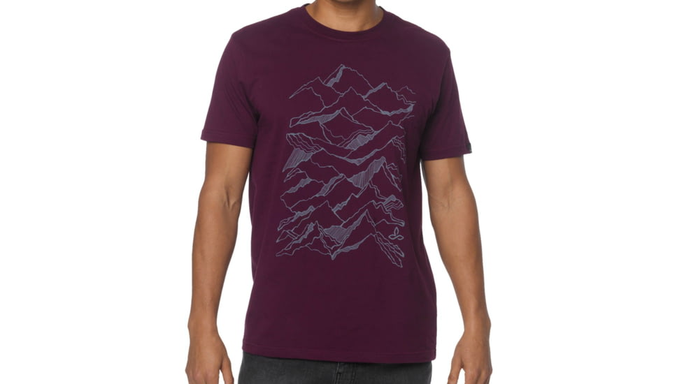 Range T-Shirt - Mens-Black Plum-X-Large