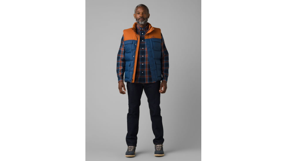 prAna Red Slate Vest, Cedar Colorblock, Medium, M13202594-CECX-M